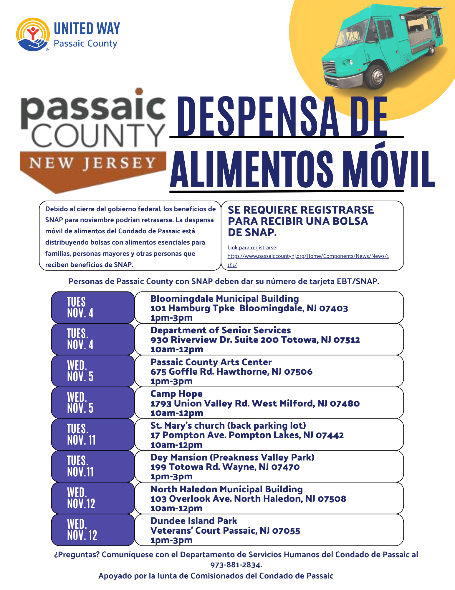 passaic county snap bags